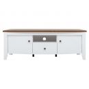 Black Red White Kalio TV stand, 141x45x50.5cm, White (S423-RTV2D1S-BIP/ACZ/BIP)