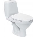 Cersanit Eko 2000 E010 Compact 465 Toilet Bowl with Outlet (90°), Water Supply from the Side, With Seat, K07-162