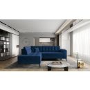 Eltap Lanvin Luxury Corner Pull-Out Sofa 210x260x93cm, Blue (CO-LAN-LT-40LU)