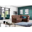 Eltap Lord II Texas Corner Pull-Out Sofa 190x243x105cm, Brown (LII_044)