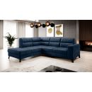 Eltap Cassara Cloud Corner Pull-Out Sofa 237x277x100cm, Blue (CO-CAS-LT-40NU)