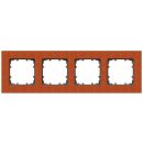 Siemens Delta Miro Surface-Mounted Frame 4-gang, Reddish Brown (5TG1104-2)