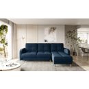 Eltap Roxi Cloud Corner Pull-Out Sofa 165x240x90cm, Blue (CO-ROX-U-40NU)