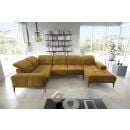 Eltap Neviro Cloud Corner Sofa 201x350x77cm, Yellow (CO-NEV-LT-45NU)