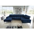 Eltap Neviro Loco Corner Sofa 201x350x77cm, Blue (CO-NEV-RT-40LO)