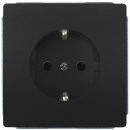 Siemens Delta Style Flush-mounted Socket Outlet 1-gang with Earth, Black (5UB1855-0AC01)