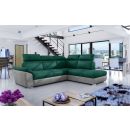 Eltap Loreto Monolith/Monolith Corner Pull-Out Sofa 60x260x102cm, Green (Lor_23)