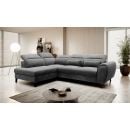 Eltap Noble Loco Corner Pull-Out Sofa 201x255x100cm, Grey (CO-NOB-LT-06LO)