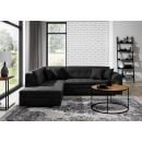 Eltap Pieretta Poco Corner Pull-Out Sofa 205x260x80cm, Black (Prt_112)