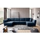 Eltap Larco Cloud Corner Pull-Out Sofa 191x362x90cm, Blue (CO-LA-40NU)