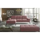 Eltap Torrense MatVelvet Corner Sofa 53x265x98cm, Pink (Tor_71)