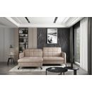 Eltap Lorelle Dora Corner Pull-Out Sofa 160x225x105cm, Beige (Lore_41)