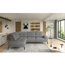 Eltap Theodore Flores Corner Sofa 200x275x77cm, Grey (CO-THE-LT-04FL)