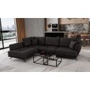 Eltap Larde Light Corner Pull-Out Sofa 191x276x90cm, Grey (CO-LAR-LT-06LE)