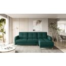 Eltap Roxi Cloud Corner Pull-Out Sofa 165x240x90cm, Green (CO-ROX-U-35NU)