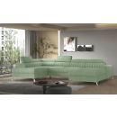 Eltap Lacante Poco Corner Pull-Out Sofa 202x354x92cm, Green (CO-LAC-LT-100PO)