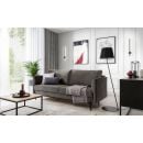 Угловой диван Eltap Revi с выдвижным механизмом, 215x92x98 см, универсальный, серый (SO-REV-04LO)