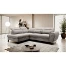 Eltap Noble Loco Corner Pull-Out Sofa 201x255x100cm, Grey (CO-NOB-LT-04LO)