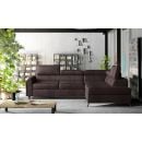 Eltap Kairos MatVelvet Corner Pull-Out Sofa 200x265x95cm, Brown (Kr_07)