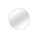 Зеркало для ванной комнаты Eltap Gerbinie A с подсветкой 80x80, Золото (MI-GER-A-G-80)