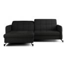 Eltap Lorelle Inari Corner Pull-Out Sofa 160x225x105cm, Black (Lore_47)