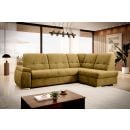 Eltap Sado Loco Corner Pull-Out Sofa 192x272x95cm, Yellow (CO-SAD-RT-45LO)