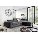 Eltap Grayson Cloud Corner Pull-Out Sofa 205x275x98cm, Grey (CO-GRA-RT-04NU)