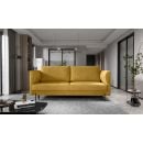 Угловой диван Eltap Revi с выдвижным механизмом, 215x92x98 см, универсальный, желтый (SO-REV-45NU)