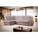 Eltap Sado Gojo Corner Pull-Out Sofa 192x272x95cm, Pink (CO-SAD-LT-101GO)