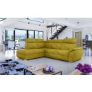 Eltap Loreto Omega Corner Pull-Out Sofa 60x260x102cm, Yellow (Lor_32)