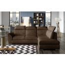 Eltap Loreto Dora Corner Pull-Out Sofa 60x260x102cm, Brown (Lor_72)