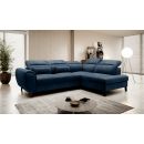 Eltap Noble Cloud Corner Pull-Out Sofa 201x255x100cm, Blue (CO-NOB-RT-40NU)