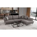 Eltap Larde Soft Corner Pull-Out Sofa 191x276x90cm, Grey (CO-LAR-RT-29SOF)