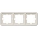 Siemens Delta Profile Surface Mounting Frame 3-gang, White (5TG1773)