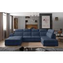 Eltap Evanell Omega Corner Pull-Out Sofa 216x336x102cm, Blue (Evl_10)