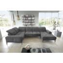 Eltap Neviro Loco Corner Sofa 210x350x77cm, Grey (CO-NEV-LT-06LO)