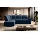 Eltap Siber Cloud Corner Pull-Out Sofa 186x270x93cm, Blue (CO-SIB-LT-40NU)