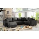 Stūra Dīvāns Izvelkams Eltap Marco Sawana/Soft 53x312x92cm, Pelēks (Mc_16)