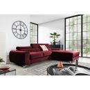 Eltap Grayson Loco Corner Pull-Out Sofa 205x278x92cm Violet (CO-GRA-RT-25LO)