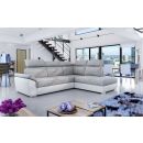 Eltap Loreto Berlin/Soft Corner Pull-Out Sofa 60x260x102cm, Grey (Lor_15)