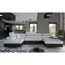 Eltap Eduardo Sawana/Soft Pull-Out Corner Sofa 60x345x90cm, Grey (Edr_25)