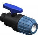 Elysee PP compression double union ball valve with internal thread