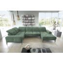 Eltap Neviro Loco Corner Sofa 201x350x77cm, Green (CO-NEV-LT-100LO)