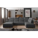 Eltap Evanell Dora Corner Pull-Out Sofa 216x336x102cm, Grey (Evl_64)