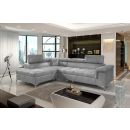 Eltap Eridano Monolith Corner Pull-Out Sofa 202x275x90cm, Grey (ERI_39)