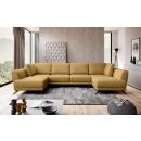 Eltap Larco Cloud Corner Pull-Out Sofa 191x362x90cm, Yellow (CO-LA-45NU)