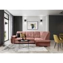 Eltap Sado Cloud Corner Pull-Out Sofa 192x272x95cm, Pink (CO-SAD-RT-24NU)