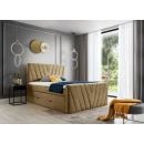 Eltap Candice Continental Bed 180x200cm, With Mattress, Brown (BO-CAN-20NU_1.8)