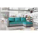 Eltap Newark Dora/Corner Pull-Out Sofa 57x237x90cm, Blue (Na21)