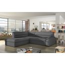 Eltap Elano Soft Corner Pull-Out Sofa 65x212x90cm, Grey (EL41)